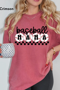 Baseball Checkered Mama Shirt