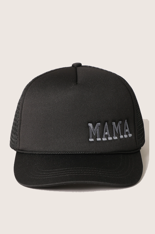 Mama Embroidered Foam Mesh Back Trucker Hat